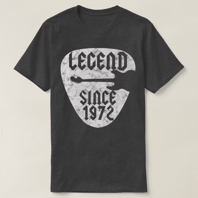 T-shirt 50 Year Old Guitarist Born in 1972 50th Birthday B (Design devant)