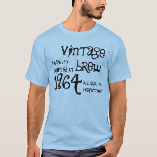 T-shirt 50e anniversaire 1964 Vintage Brew Blue and Black