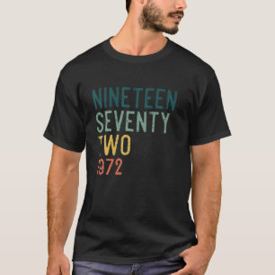 T-shirt 50E Anniversaire 1972 Vintage Retro Tourne 50 Ans