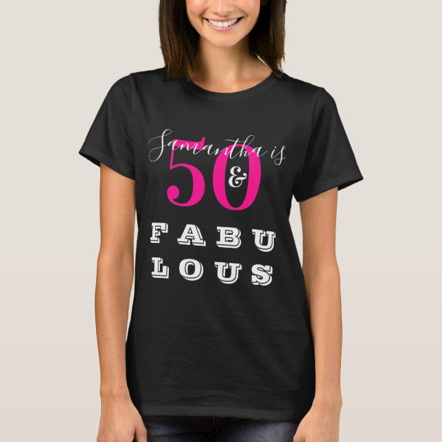 T-shirt 50e anniversaire 50 fabuleuse fête d'anniversaire  (Devant)