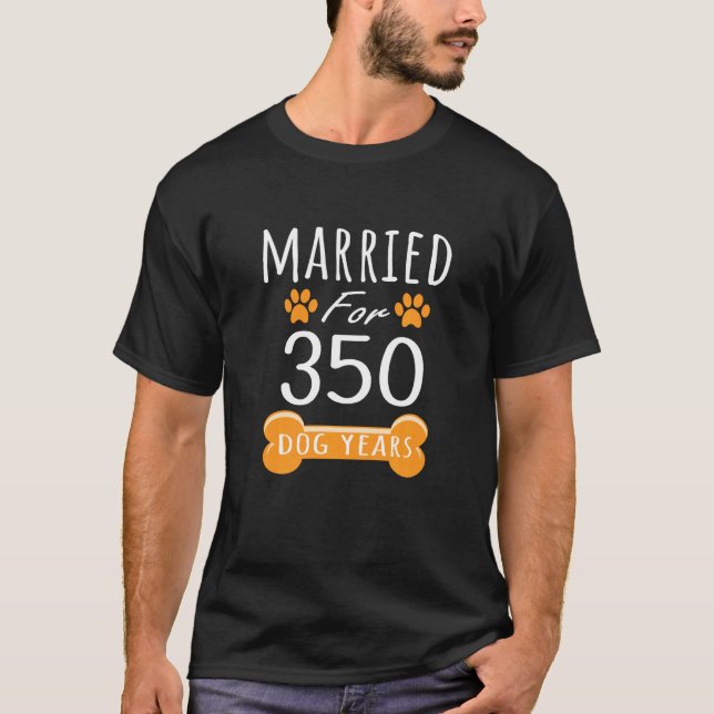 T-shirt 50e Anniversaire Amusant Marié Pour 350 Années De  (Devant)