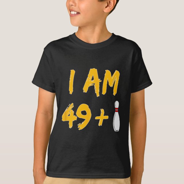 T-shirt 50e anniversaire Bowling Shirt Funny Bowler Party  (Devant)