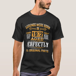 T-shirt 50e Anniversaire Cadeau Légende Vintage Né En 1972