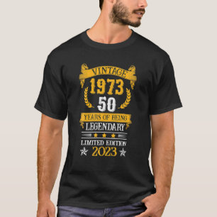 T-shirt 50e anniversaire Cadeau Vintage 1973 Édition limit