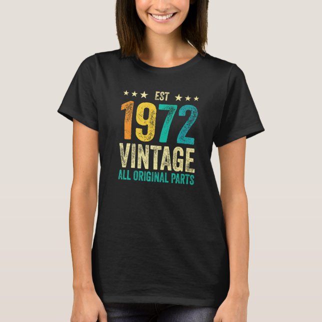 T-shirt 50e anniversaire Classic Retro Style Tee - shirt E (Devant)
