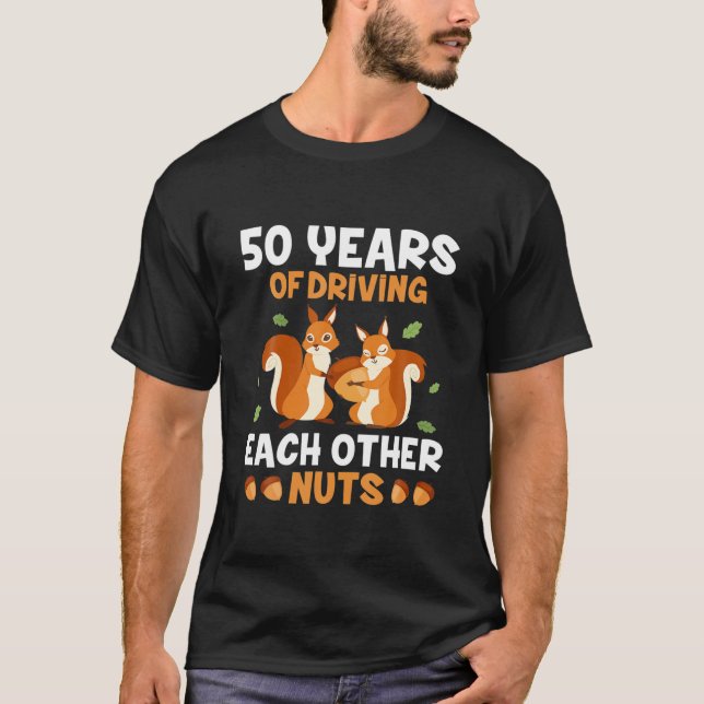T-shirt 50E Anniversaire De 50 Ans De Mariage Drôle Couple (Devant)