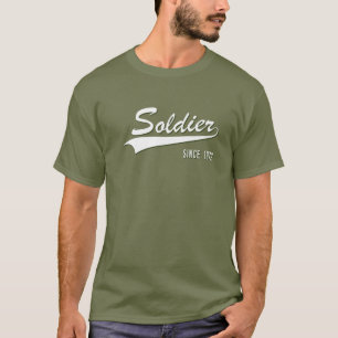 T-shirt 50E Anniversaire De Soldat En Service Depuis 1972 