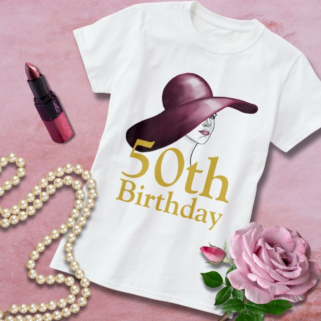 T-shirt 50e anniversaire Elegant Woman Guest of Honor (Créateur téléchargé)