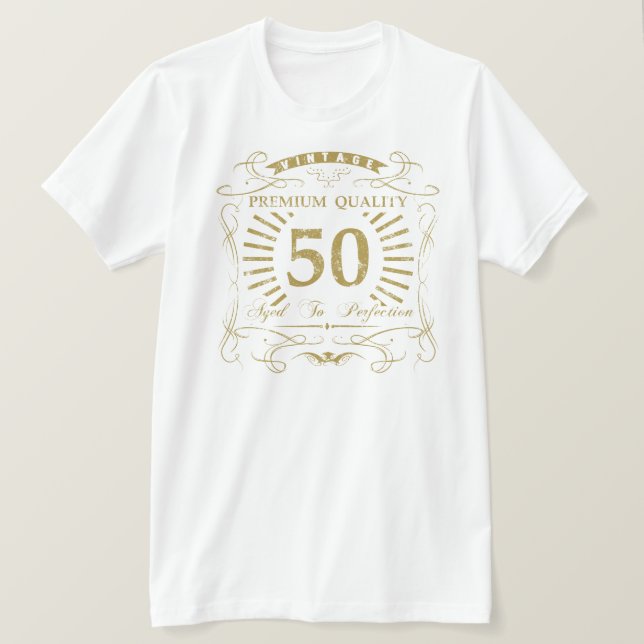 T-shirt 50e anniversaire Gag cadeau (Design devant)
