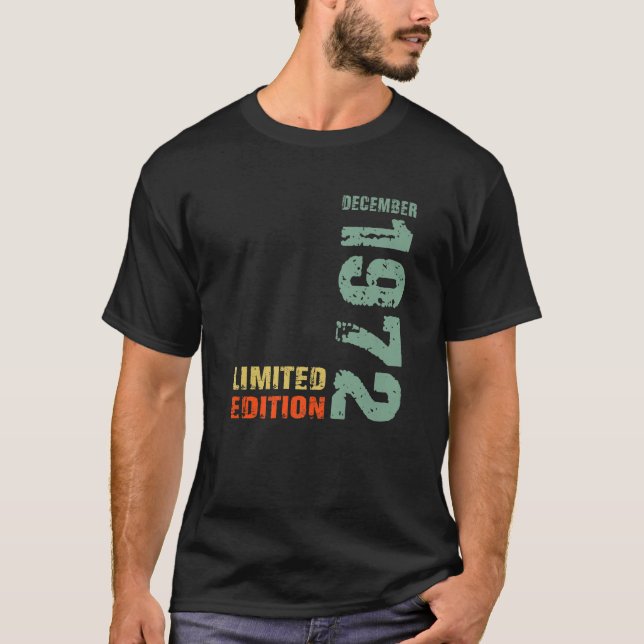 T-shirt 50E Anniversaire Homme 50 Ans Edition Limitée Déce (Devant)