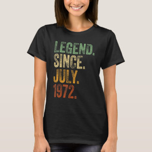 T-shirt 50e anniversaire Juillet Né 50 ans Légende depuis