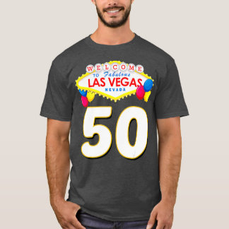 T-shirt 50e anniversaire Las Vegas Fabuleux 50 ans