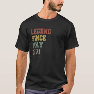 T-shirt 50E Anniversaire Légende Depuis Mai 1971 Vintage 5