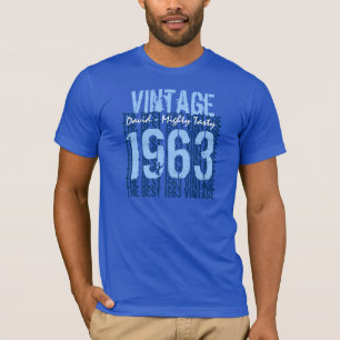 T-shirt 50e anniversaire Meilleur cadeau 1963 Vintage V003
