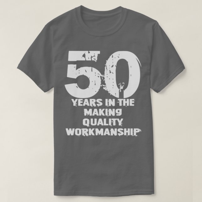 T-shirt 50e anniversaire papa grand-père (Design devant)