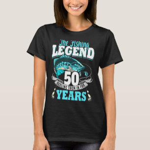 T-shirt 50e anniversaire pêche 50 ans pêcheur 1973 2