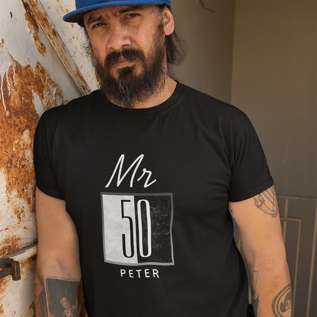 T-shirt 50e anniversaire personnalisé (Créateur téléchargé)