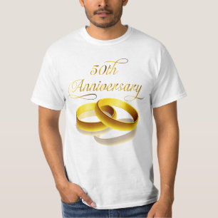T-shirt 50e anniversaire   Script Gold