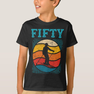 T-shirt 50e Anniversaire Ski Rétro Ski 50 ans Hommes