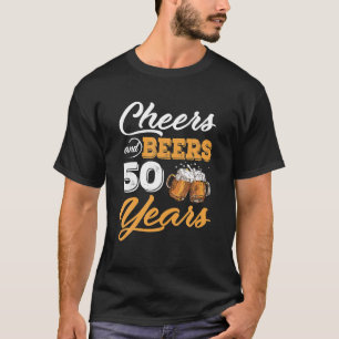 T-shirt 50e Anniversaire Soirée Et Bières À 50 Ans