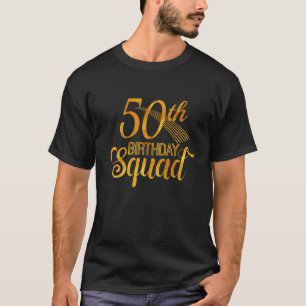 T-shirt 50E Anniversaire Squad Party Anniversaire Yellow G