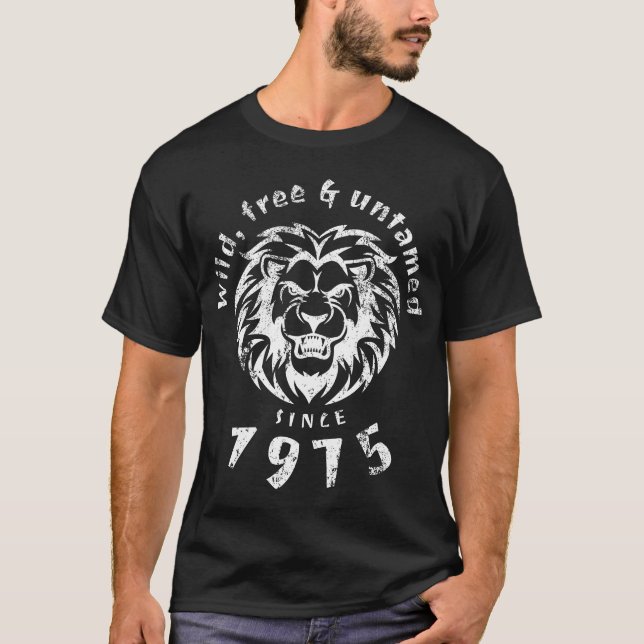 T-shirt 50e anniversaire Wild, libre & indompté depuis 197 (Devant)