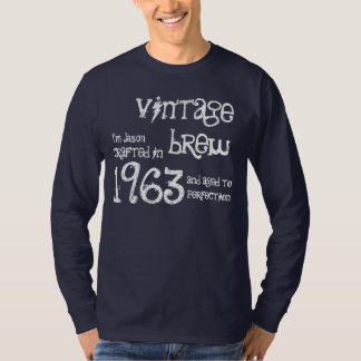 T-shirt 50e cadeau d'anniversaire 1963 Vintage Brew Red G2