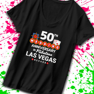 T-shirt 50e Wedding Anniversary Couples Las Vegas Trip