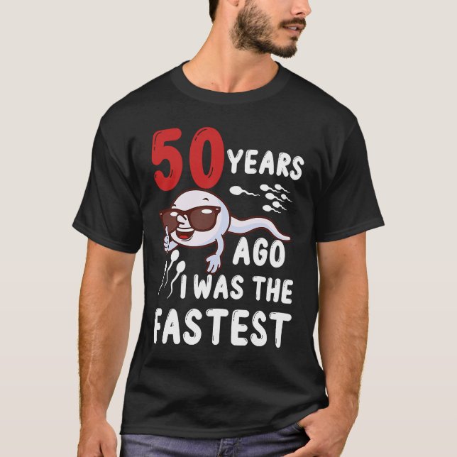 T-shirt 50ème Anniversaire Il Y A 50 Ans J'Étais La Naissa (Devant)