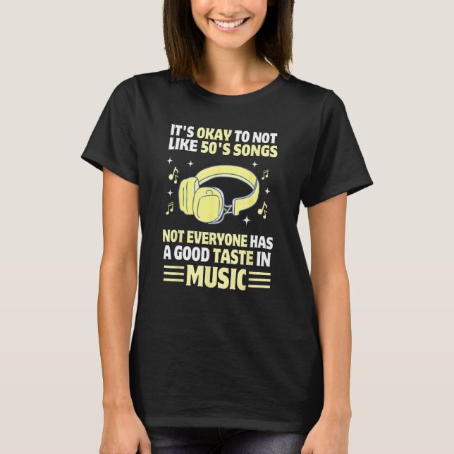 T-shirt 50s Music  50s Music Nostalgic Rock and Roll R&B (Devant)