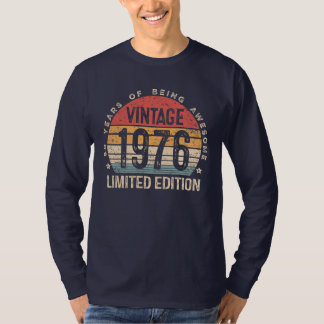 T-shirt 50th Birthday Vintage 1976 Limited Edition 50 Bday