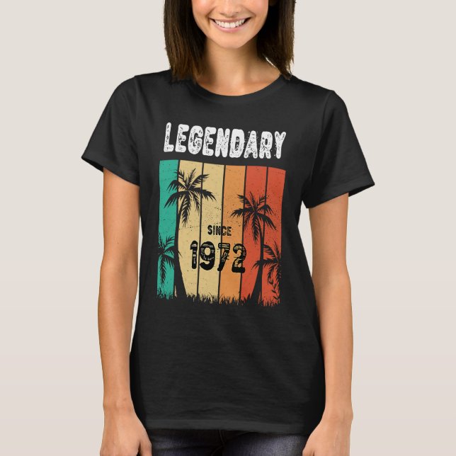 T-shirt 51 Anniversaire 1972 Anniversaire des hommes et de (Devant)