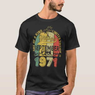 T-shirt 51 Ans 51e Anniversaire Awesome Depuis Septembre