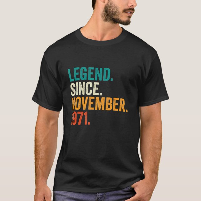 T-shirt 51 ans de légende depuis novembre 1971 51e oiseau (Devant)