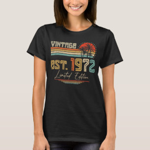 T-shirt 51 ans Vintage 1972 51e anniversaire