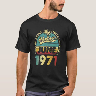 T-shirt 51 ans Vintage juin 1971 51e jour du B