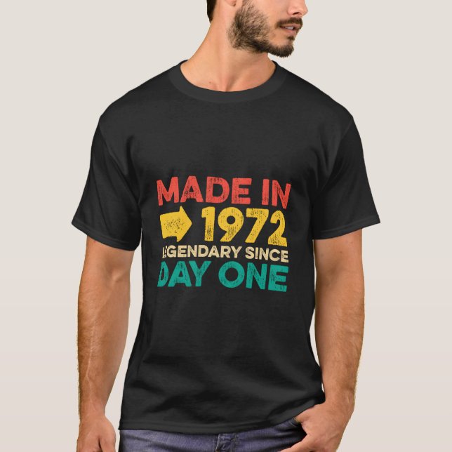 T-shirt 51 Né en 1972 (Devant)