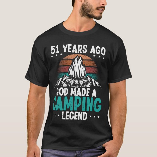 T-shirt 51 Year Old Camping Legend Scout 51Birthday Camper (Devant)