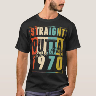 T-shirt 51 Years Old Retro Birthday Gift Straight Outta Ja
