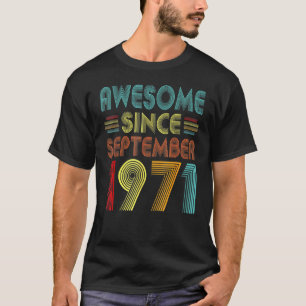 T-shirt 51e anniversaire 51 ans stupéfiant depuis septembr