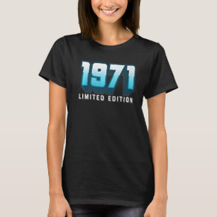 T-shirt 51e anniversaire Dames Mens 51 ans 1971 1