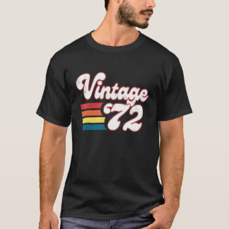 T-shirt 51E Anniversaire Femmes Hommes Nés En 1972 Anniver