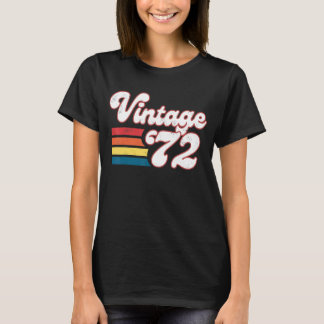 T-shirt 51E Anniversaire Femmes Hommes Nés En 1972 Anniver