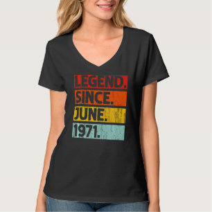 T-shirt 51e anniversaire Légende depuis juin 1971 51 ans