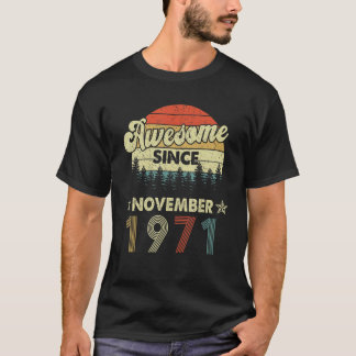 T-shirt 51e anniversaire stupéfiant depuis novembre 1971 5