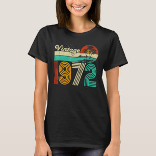 T-shirt 51e anniversaire Vintage 1972 51 ans Femmes