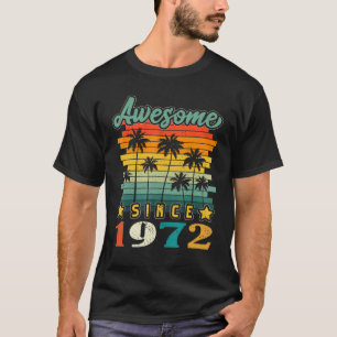 T-shirt 51e anniversaire Vintage stupéfiant depuis 1972 51