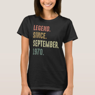 T-shirt 52 ans de légende depuis septembre 1970 52th Bir