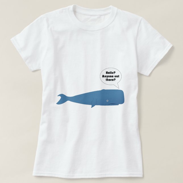 T-shirt 52 Hertz - la baleine la plus seule au monde (Design devant)