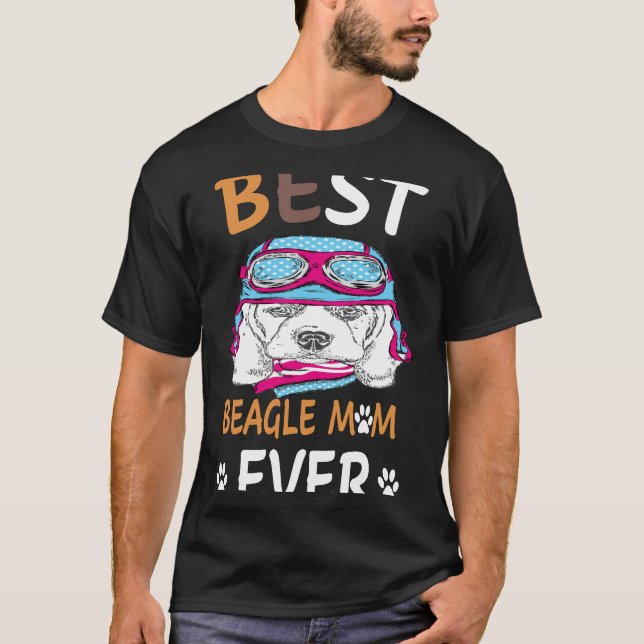 T-shirt 52 Meilleur Beagle maman jamais (Devant)